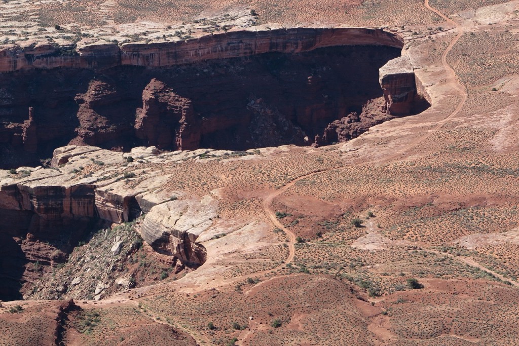 The train that goes around there is known as white rim trail